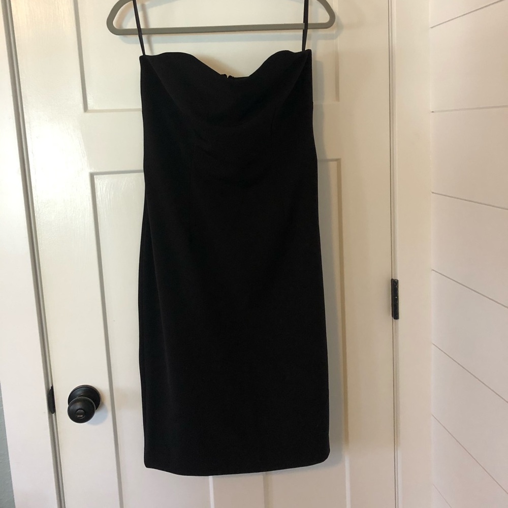 Banana Republic strapless black dress